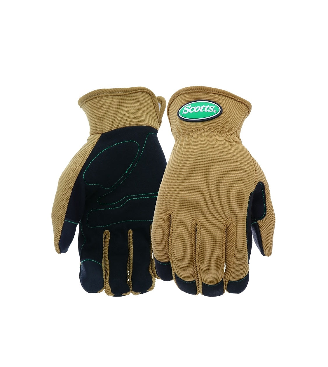 Scotts SC86111/M Multi-Purpose Palm Protection Work Gloves, Brown, Medium