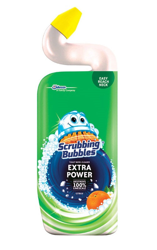 Scrubbing Bubbles 71586 Extra Power Toilet Bowl Cleaner and Delimer, Citrus, 24 Oz