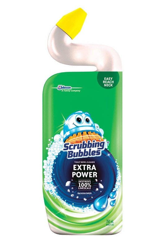Scrubbing Bubbles 71585 Extra Power Toilet Bowl Cleaner and Delimer, Rainshower, 24 Oz