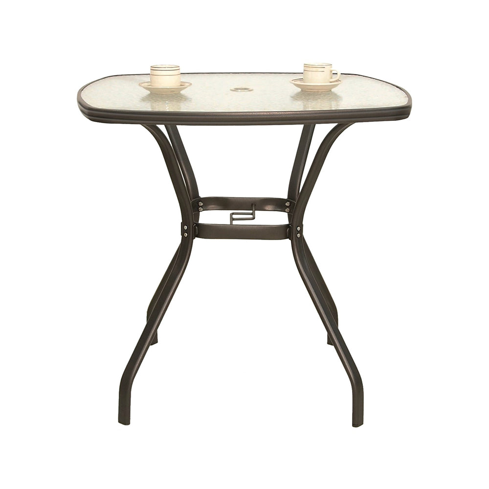 Seasonal Trends D6E36KOHJ33 Glass Top Balcony Table, Round, Glass