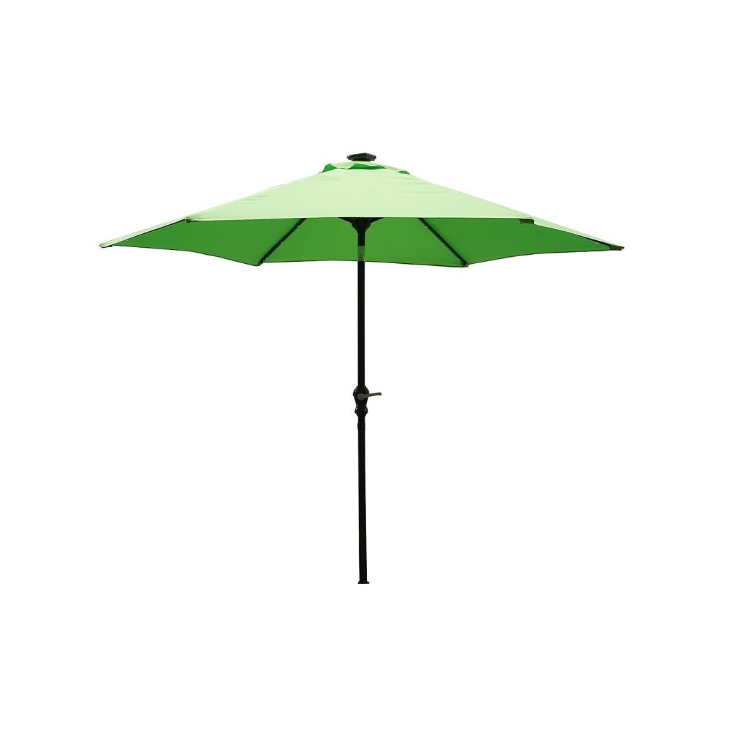 Seasonal Trends 59489 Tilt Umbrella, Green, Steel, 9 feet