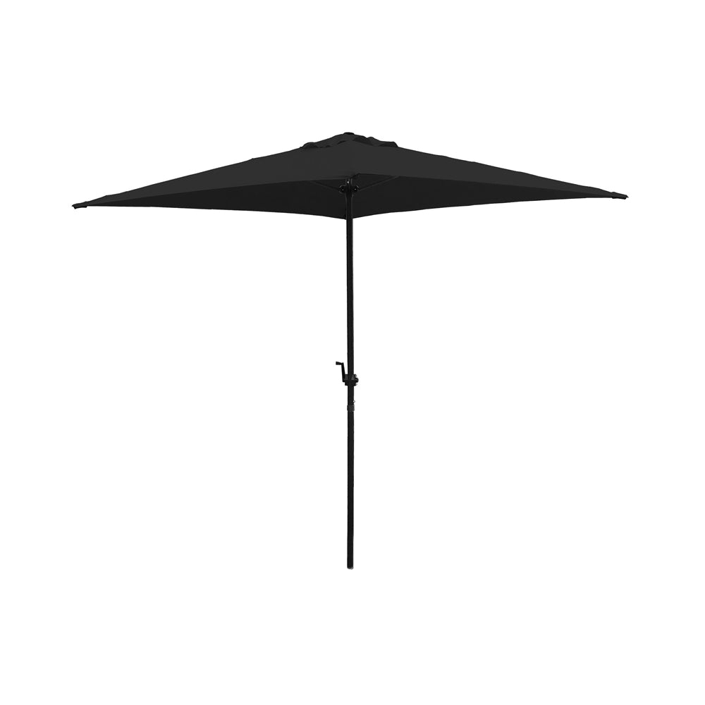 Seasonal Trends UMQ65BKOBD-06 Crank Umbrella, Black, 6.5'