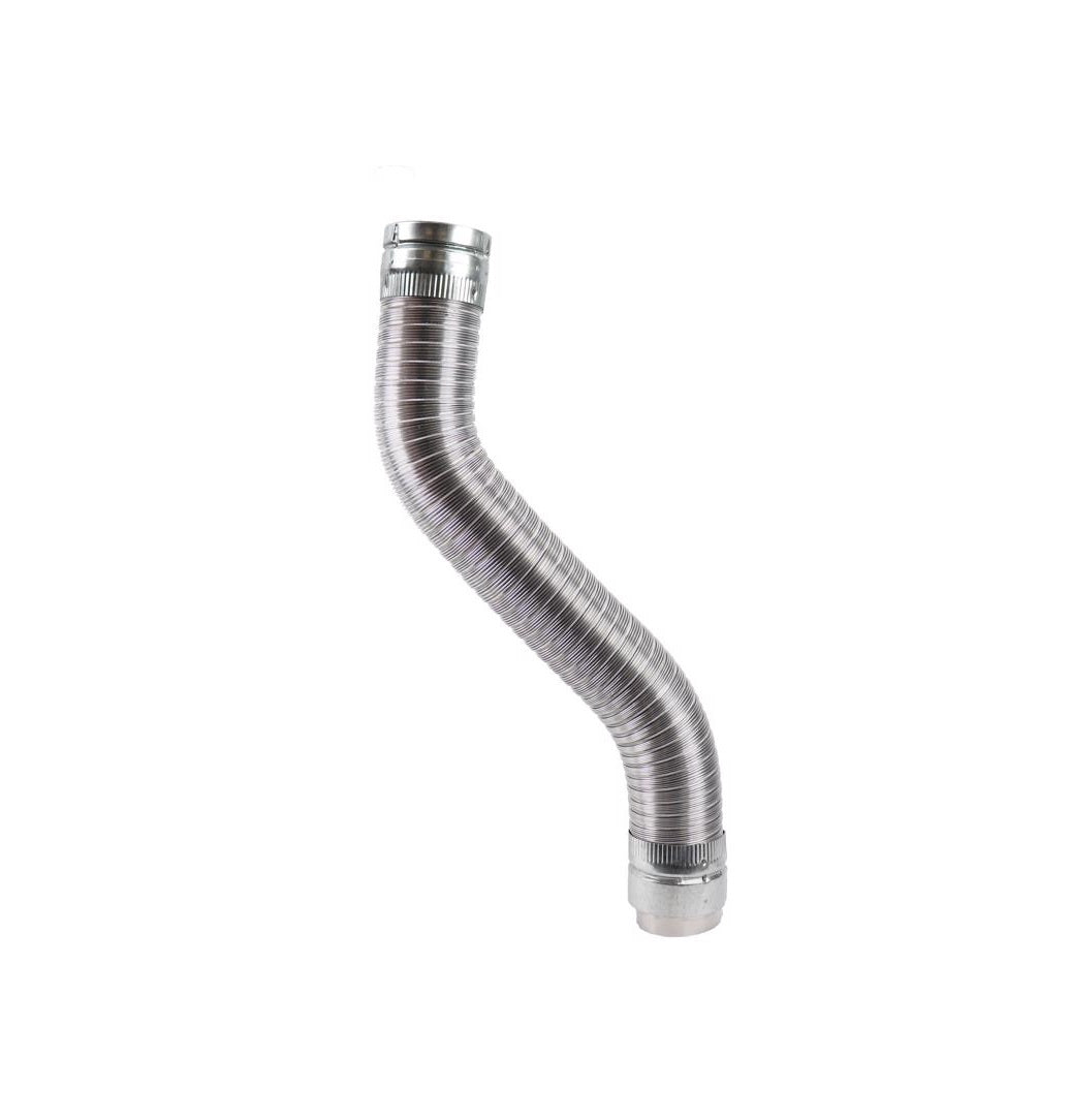 Selkirk 4EFC-5S Gas Vent Connector, Aluminum/Galvanized Steel