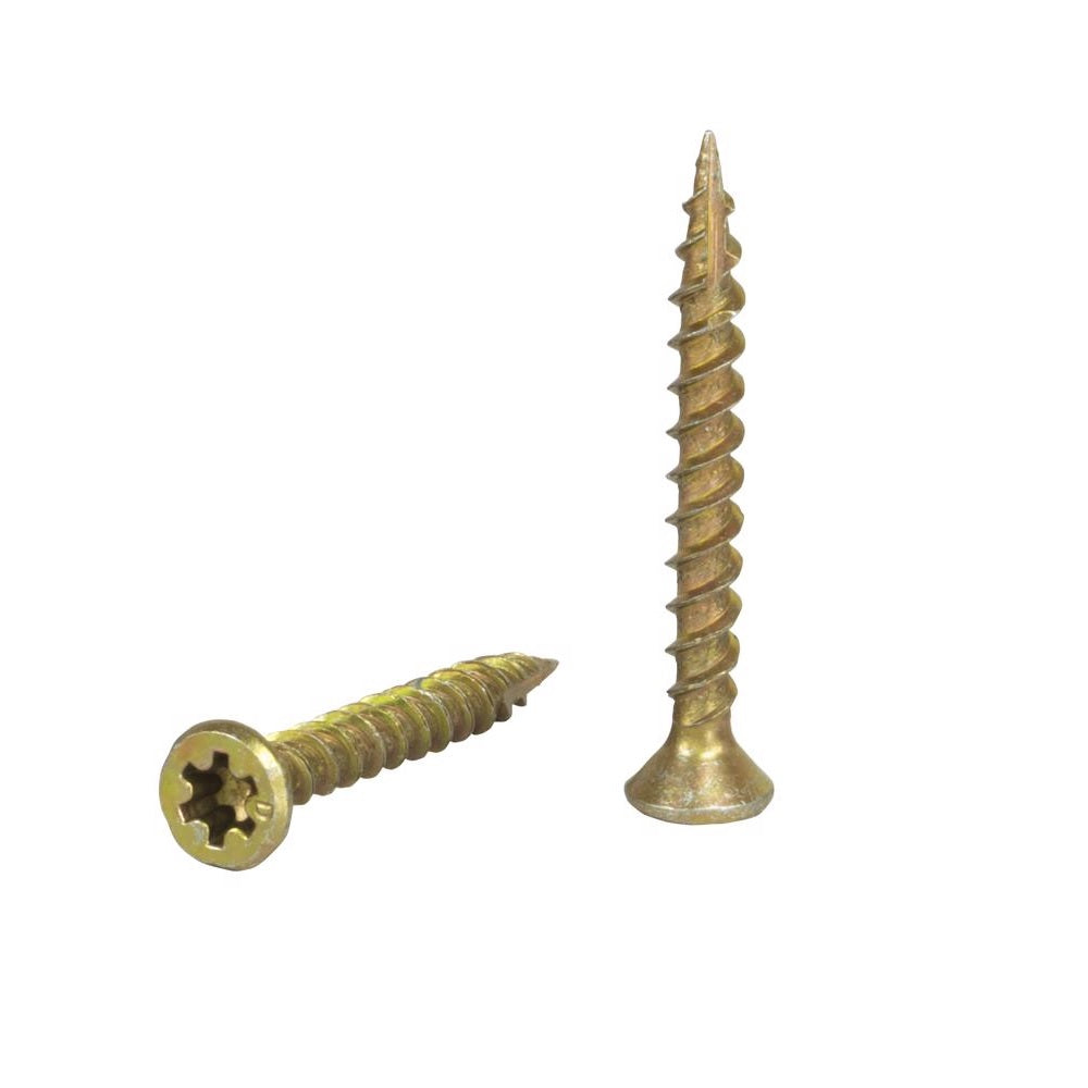 Senco 08F150YTK Wood Screws, #8 x 1-1/2 Inch