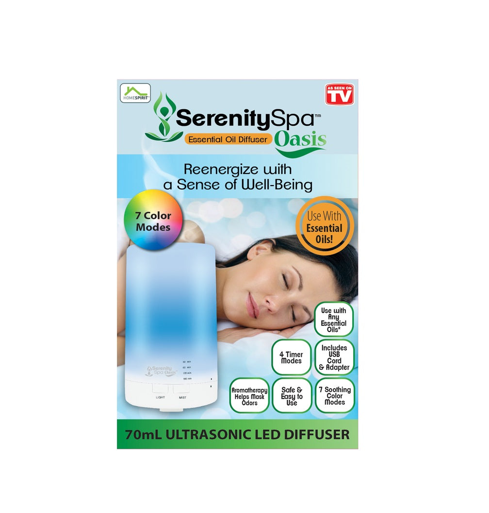 SerenitySpa HWR-07491217 As Seen On TV Ultrasonic LED Oil Diffuser