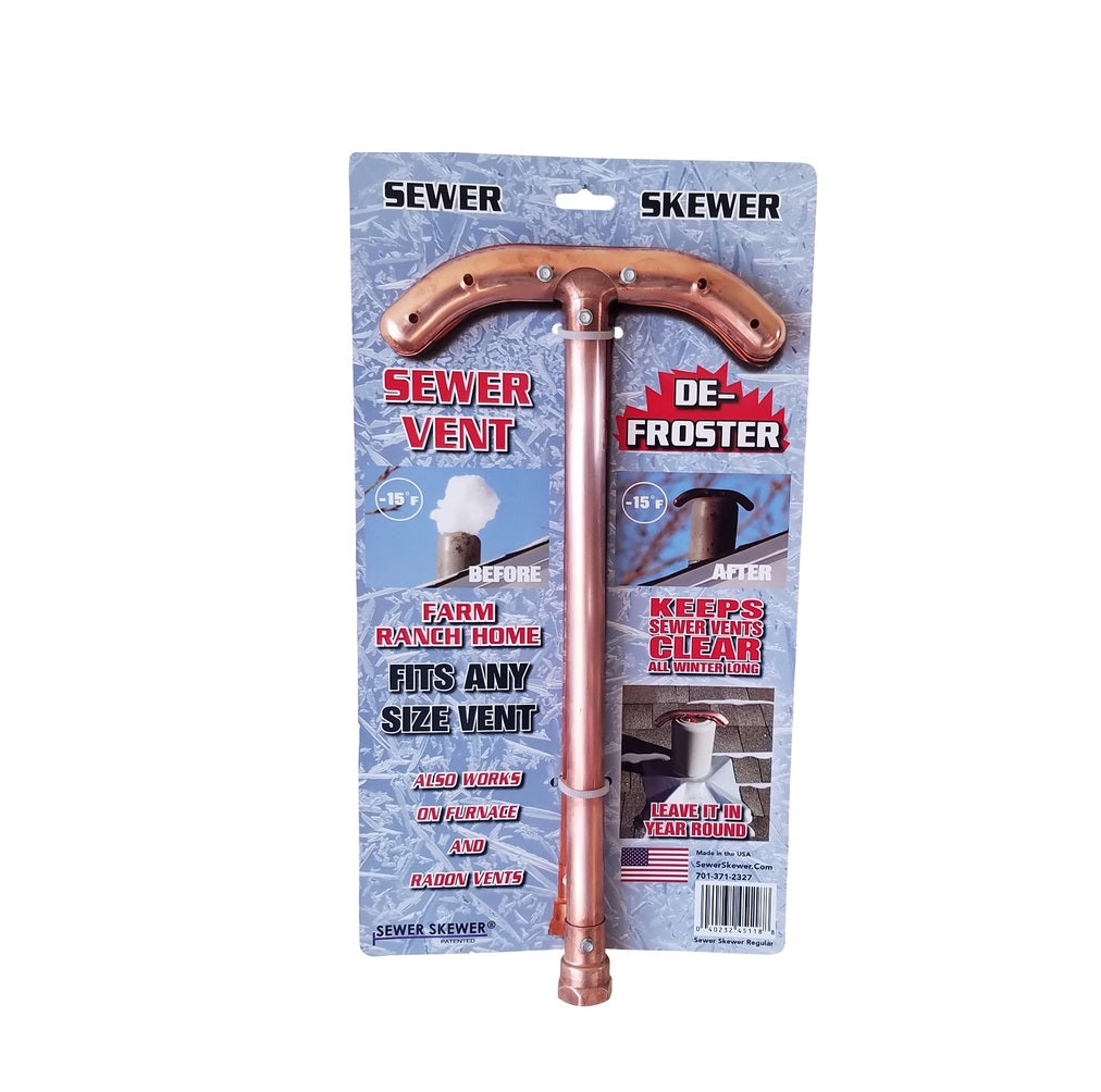 Sewer Skewer 451188 Sewer Vent Defroster, Copper, 17 in