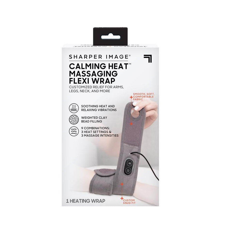 Sharper Image CWT31003 Calming Heat Massaging Heat Flexi Wrap, Fabric