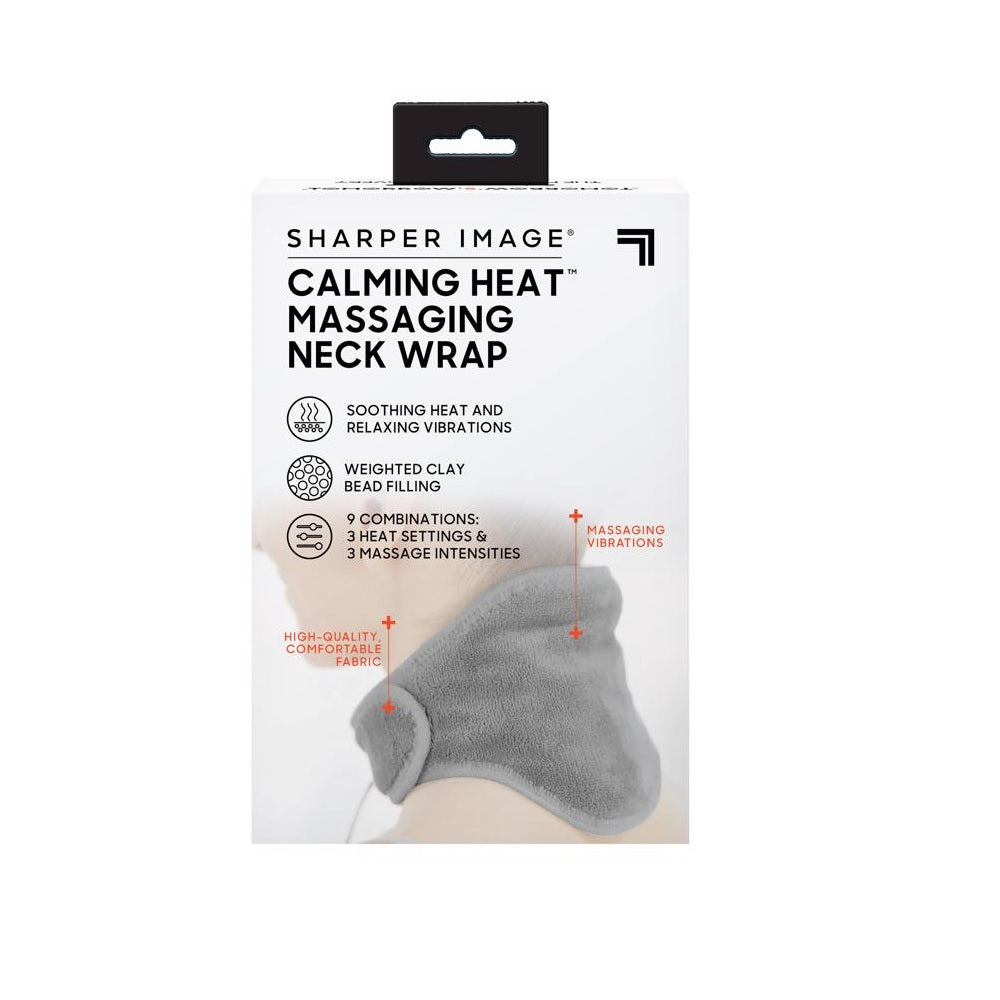 Sharper Image CWT18004 Calming Heat Massaging Neck Wrap, Polyester