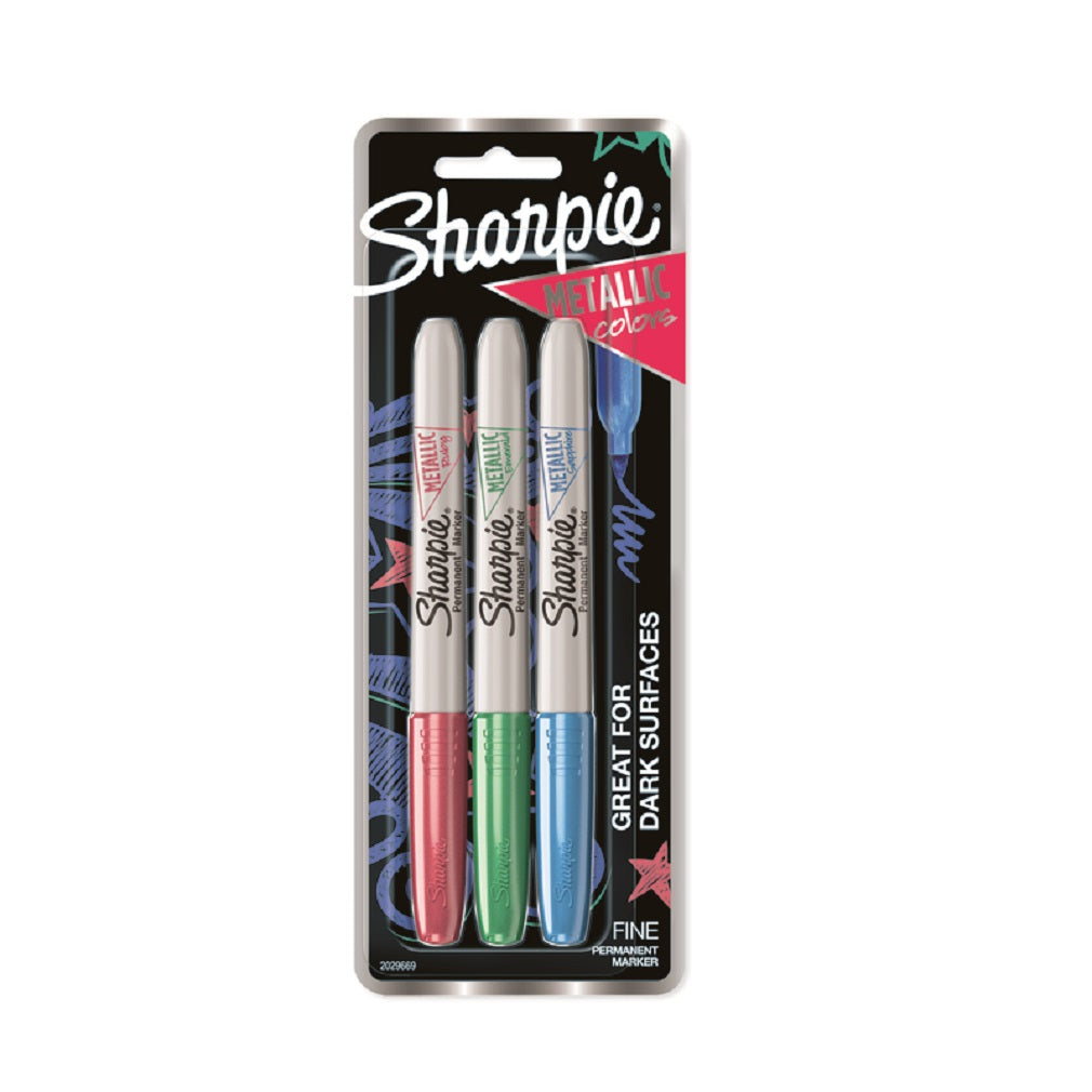 Sharpie 2029669 Fine Tip Metallic Marker, Assorted Color