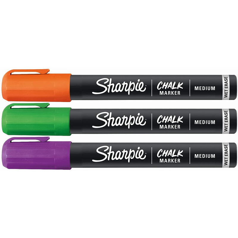 Sharpie 2103006 Medium Tip Chalk Marker, Pack of 3