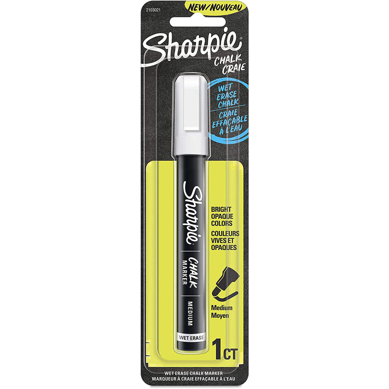 Sharpie 2103021 Medium Tip Chalk Marker, White