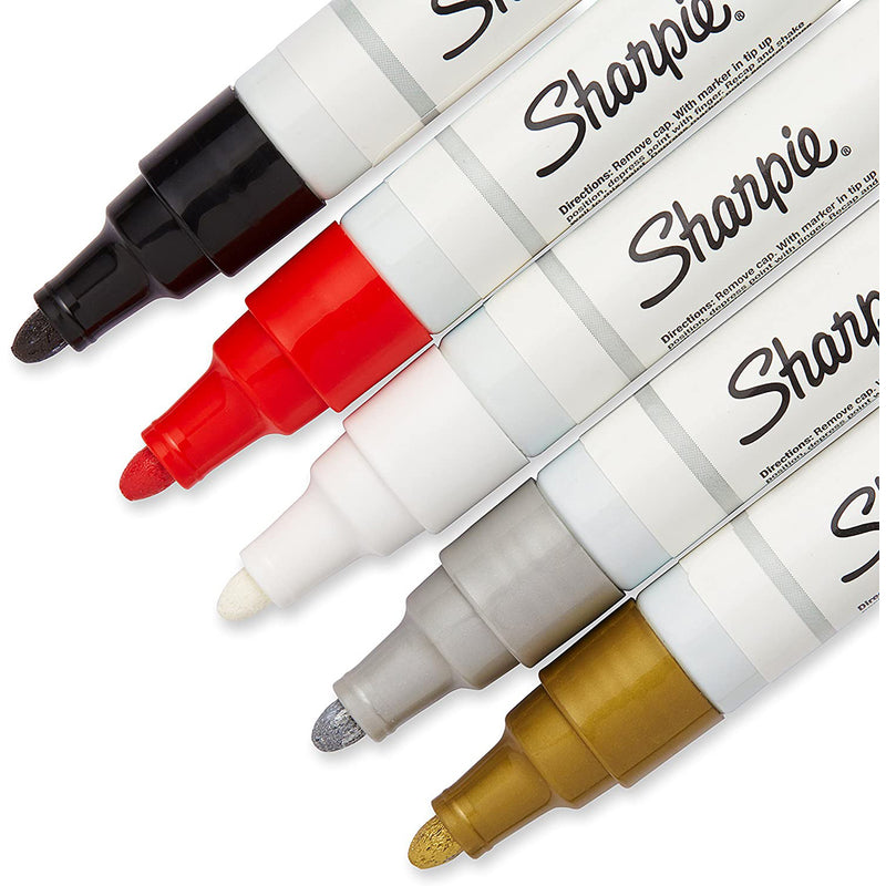 Sharpie 1770458 Oil Based Paint Marker, Pack of 5
