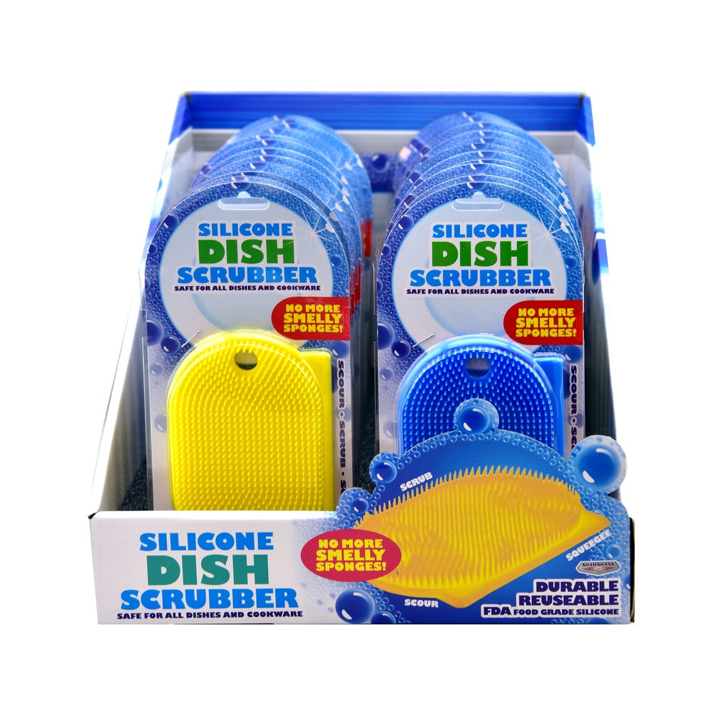Shawshank LEDz 702790 Dish Scrubber, Silicone, Assorted Colors