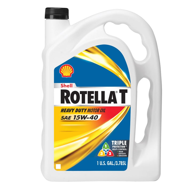 Shell 550045126 Rotella T SAE 15W40 Motor Oil, 1 Gallon