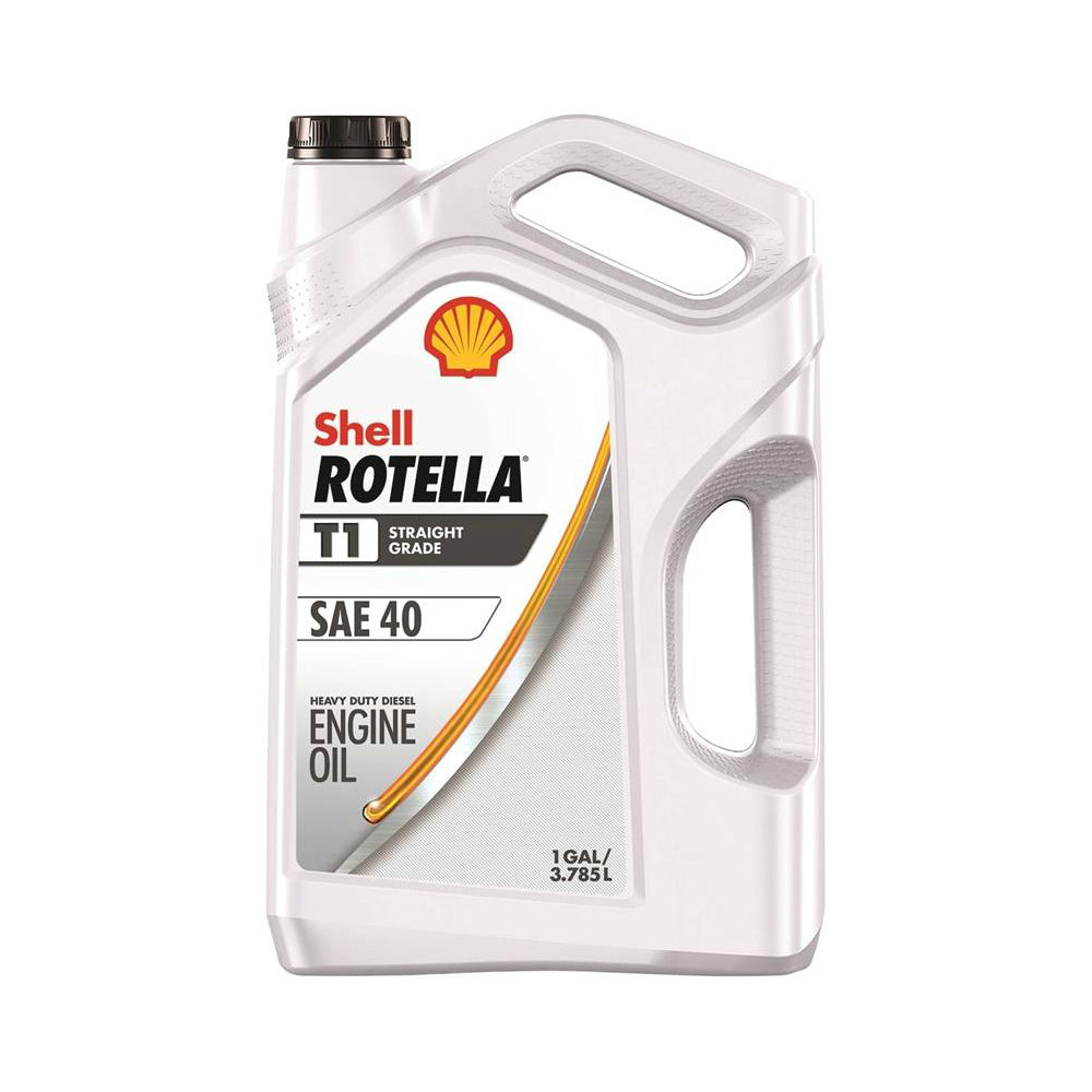 Shell Rotella 550054466 T1 Series Engine Oil Amber, 1 Gallon