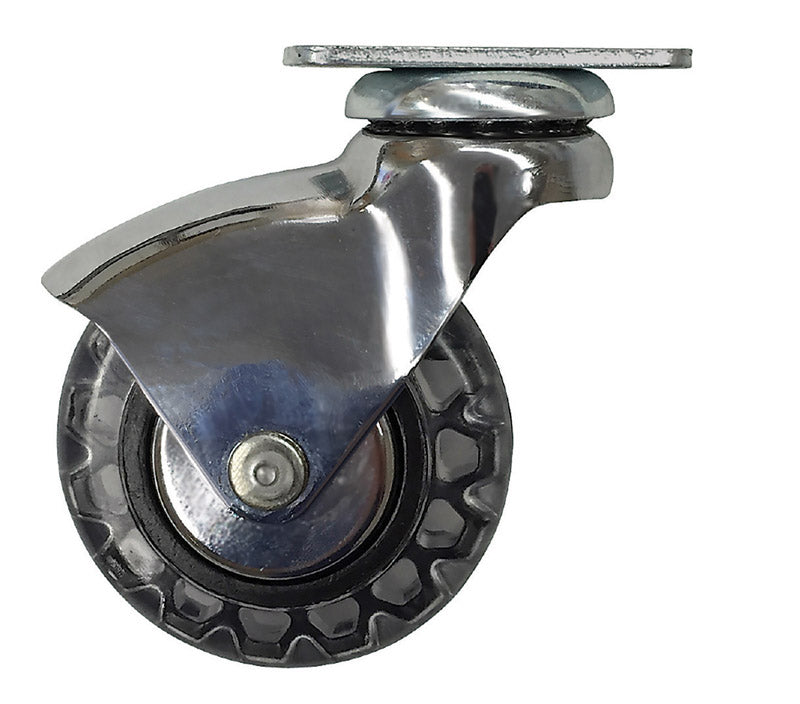 Shepherd Hardware 6292 Swivel Caster, PVC, Grey, 3"