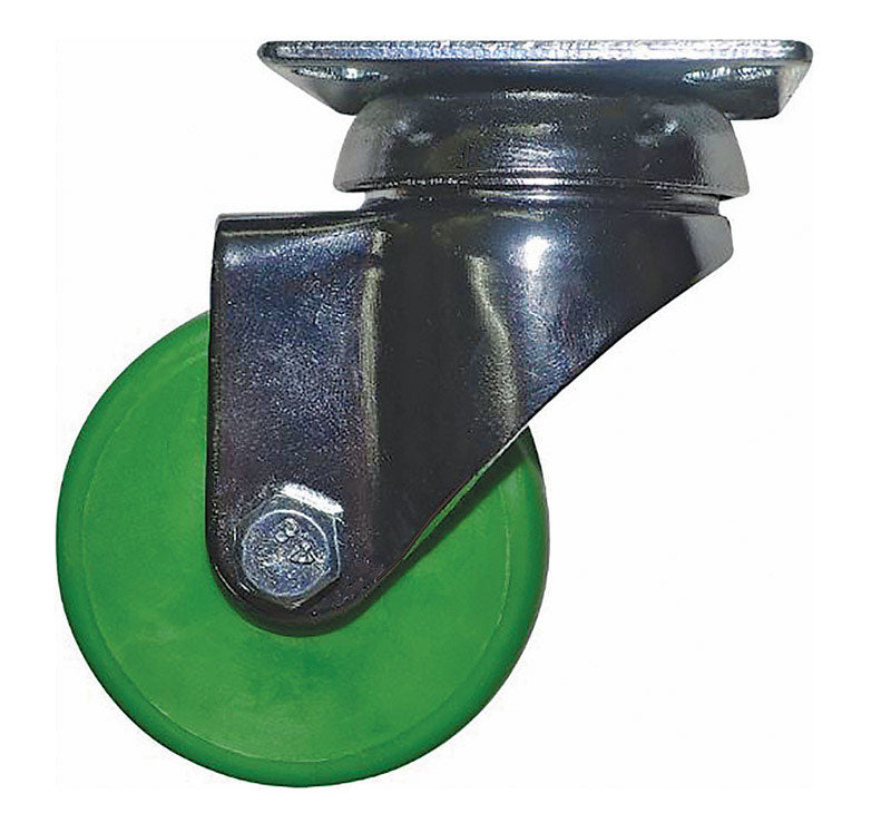 Shepherd Hardware 6274 Swivel Caster, Polypropylene, Green, 2"
