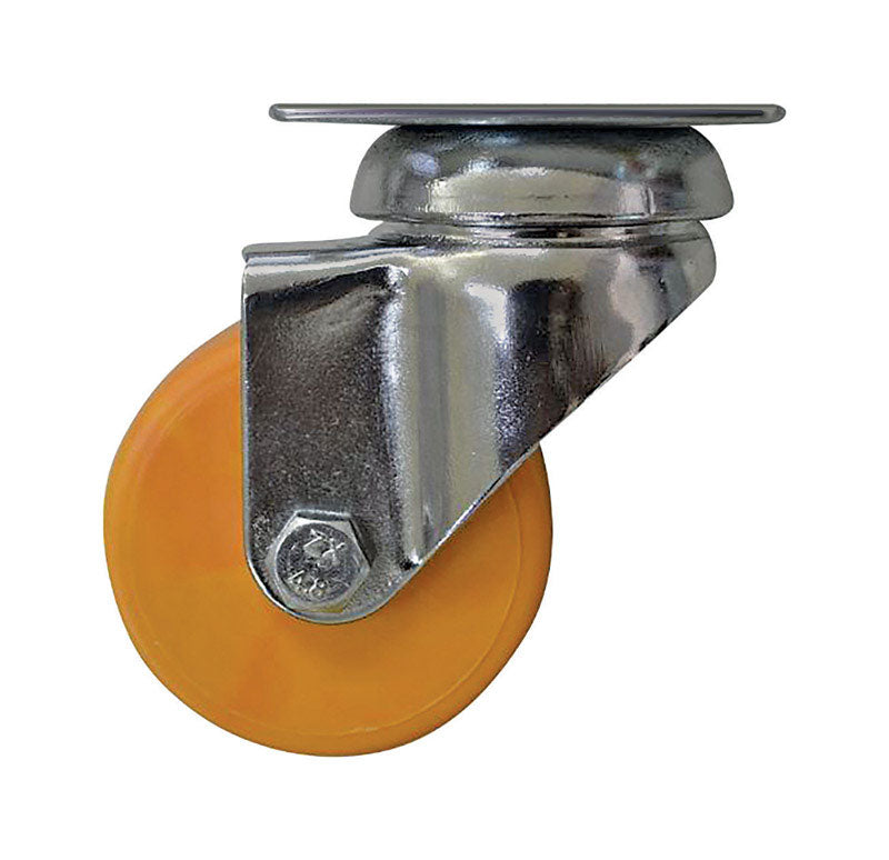 Shepherd Hardware 6273 Swivel Caster, Polypropylene, Yellow, 2", 2/Pk