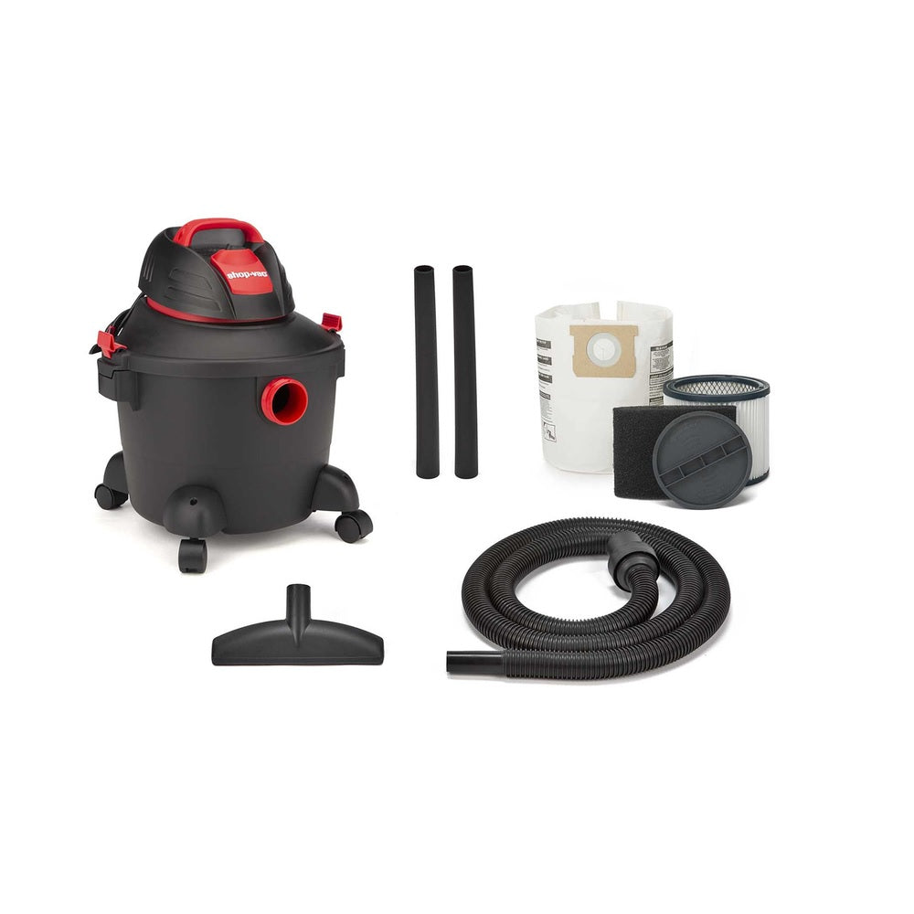 Shop-Vac 5928600 Wet/Dry Vacuum, Black/Red, 6 Gallon