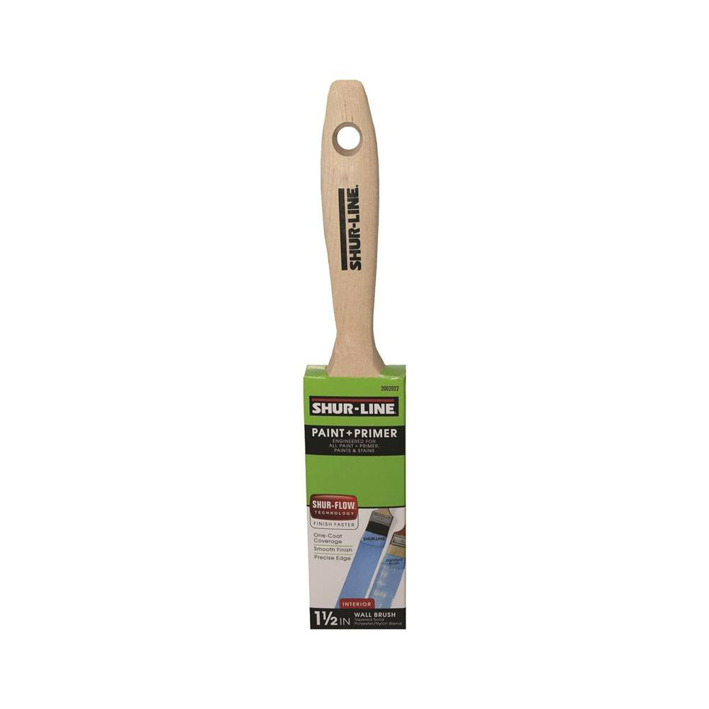 Shur-Line 70001FV15 Flat Paint Brush, 1-1/2"