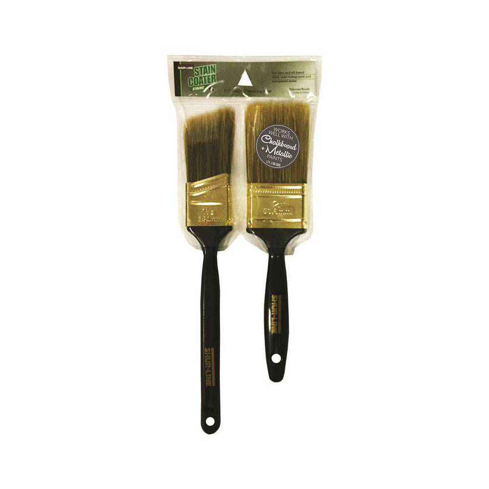 Shur-Line 70007M2PCA Stain Brush Set, Pack of 2