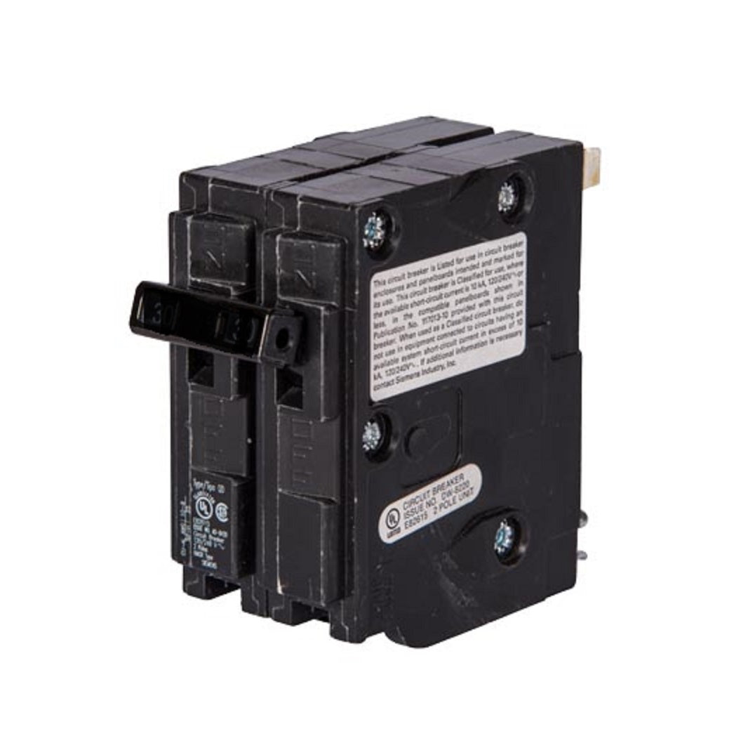 Siemens D220 Double Pole Circuit Breaker, 20 Amp