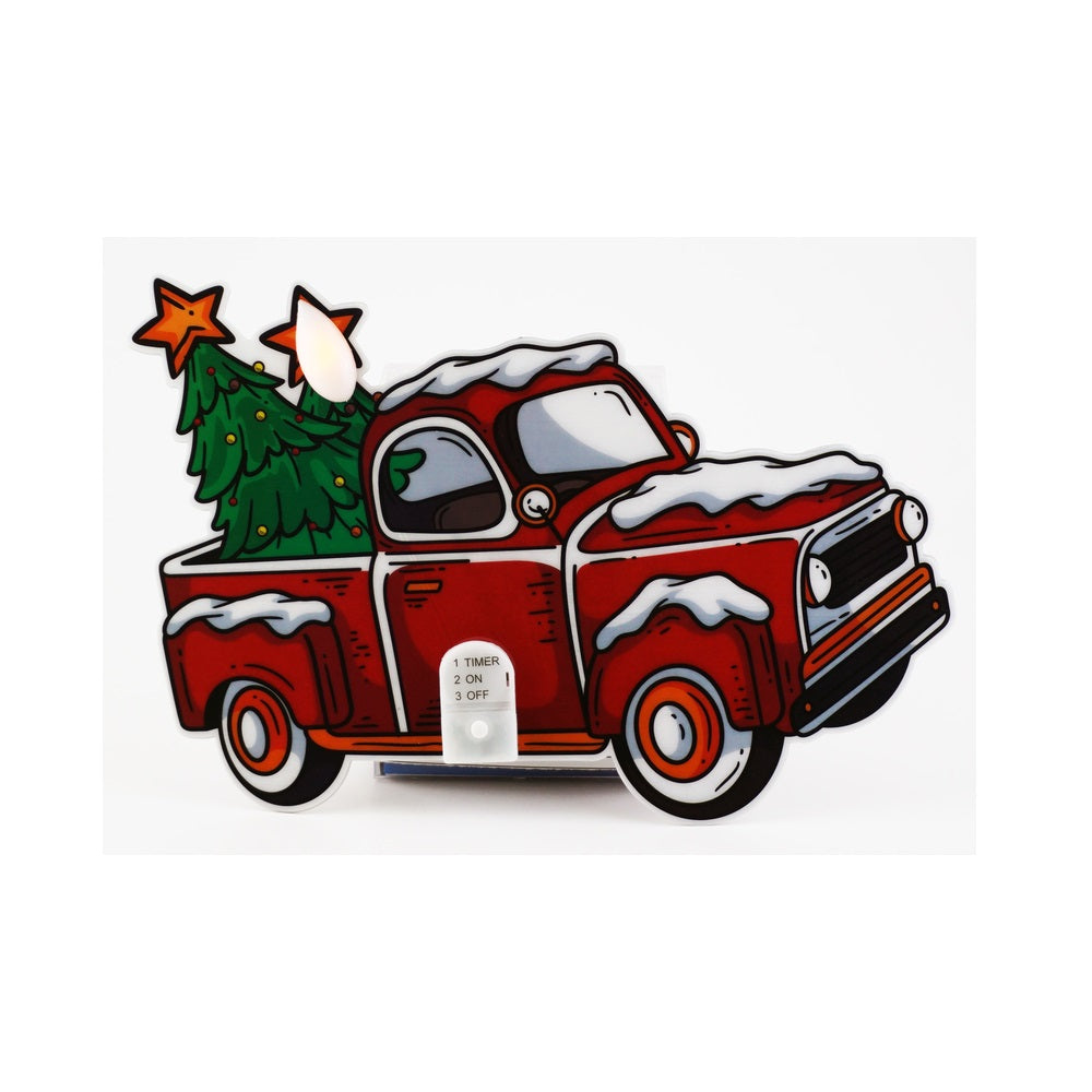 Sienna N1S02915 Christmas Window Silhouette Truck With Tree