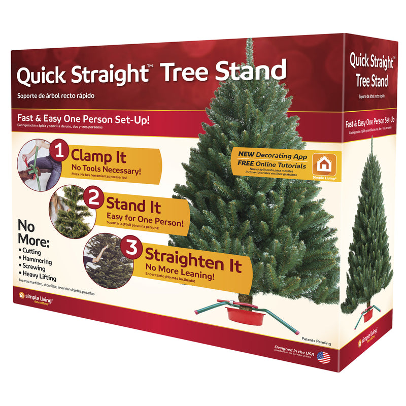 Simple Living 210000 Quick Straight Christmas Tree Stand, Steel