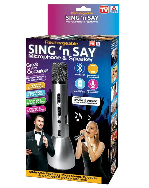 Sing 'n Say OTH-02230217 As Seen On TV Wireless Microphone & Speaker