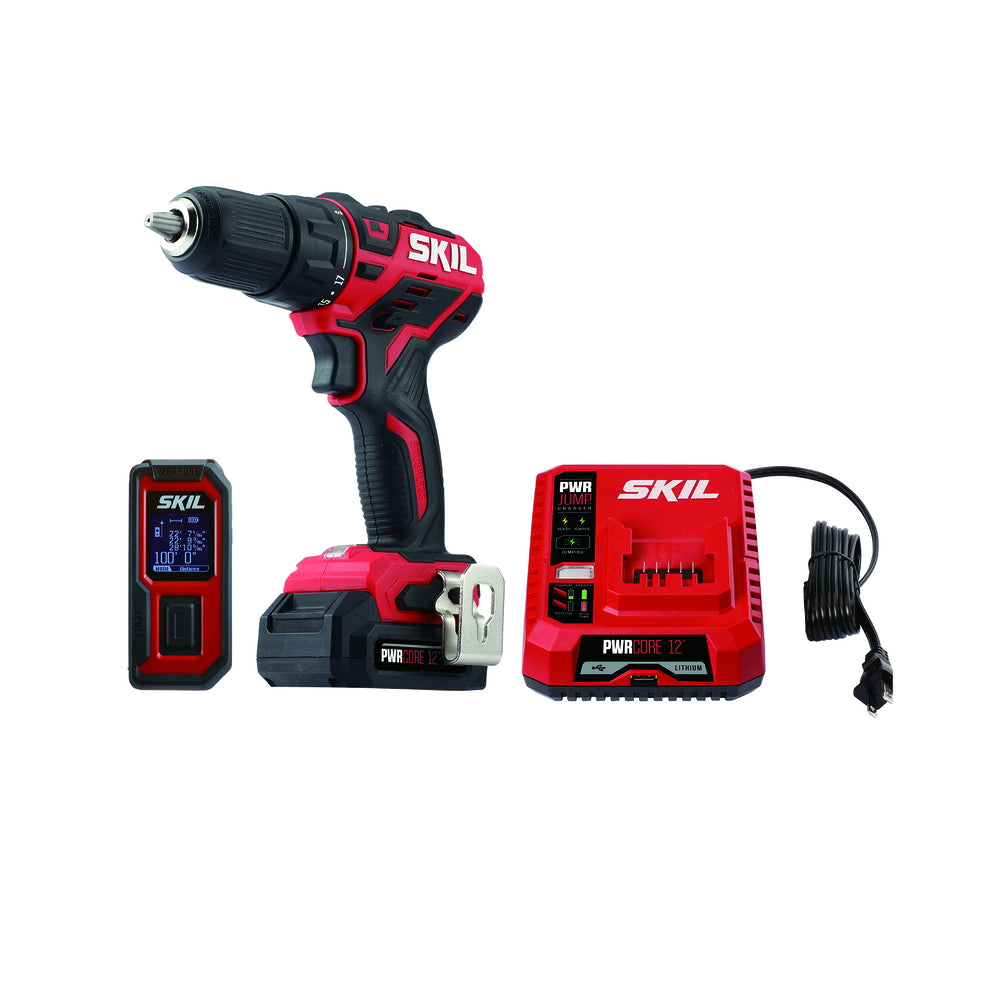 Skil CB737501 PWRCore 12 Drill Driver and Laser Measure Kit, 12 Volt