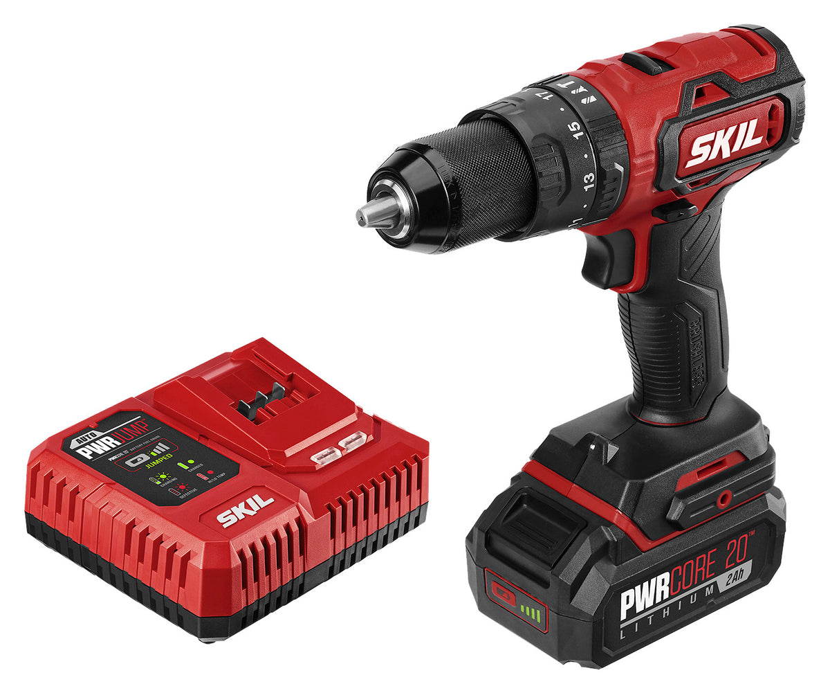 Skil HD529402 PWRCore 20 Brushless Hammer Drill, 20V, 1/2 Inch