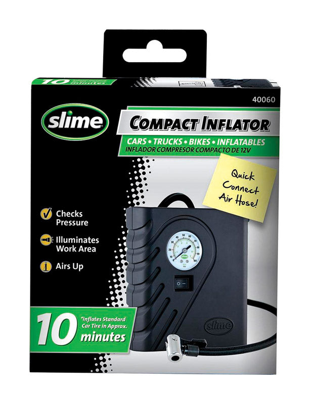 Slime 40060 Compact Inflator, Black