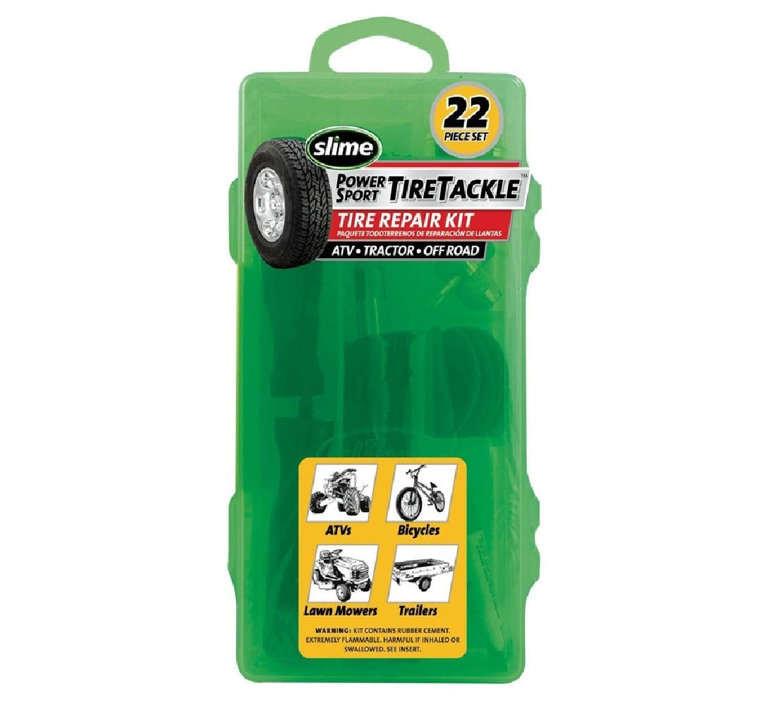 Slime 2510 Tire Repair Tackle Kit, 22 Pieces