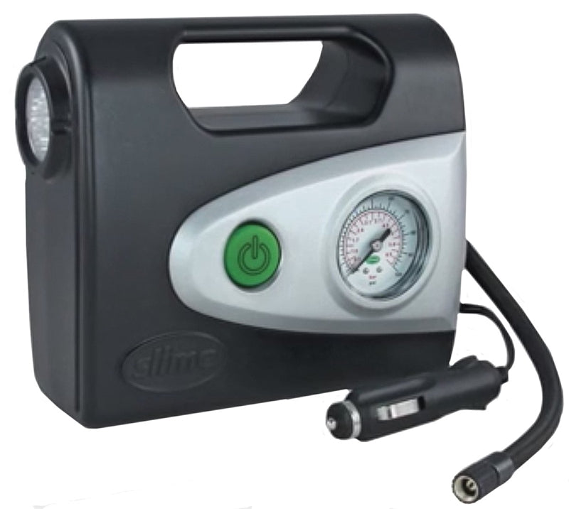 Slime 40050 Tire Inflator With Gauge And Light, 12 Volt