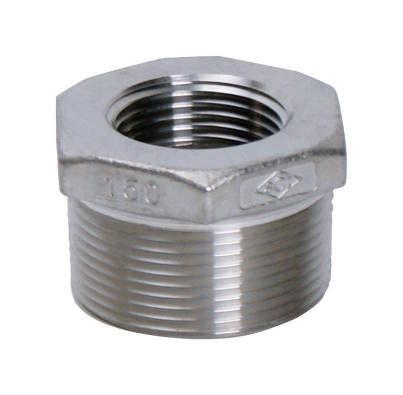 Smith Cooper S3014HB012004B Hex Bushing, Stainless Steel, 1-1/4" x 1/2"