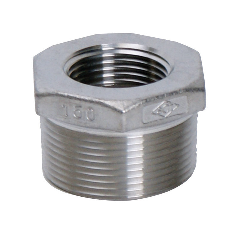Smith Cooper S3014HB012010B Hex Bushing, Stainless Steel, 1-1/4" x 1"