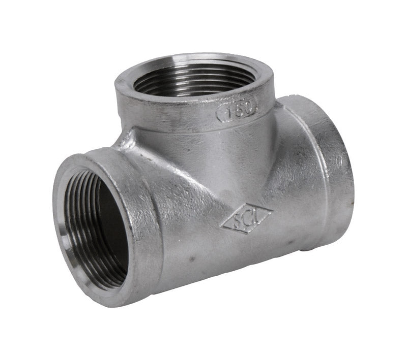 Smith Cooper S3014T 010B Tee, Stainless Steel, 1"
