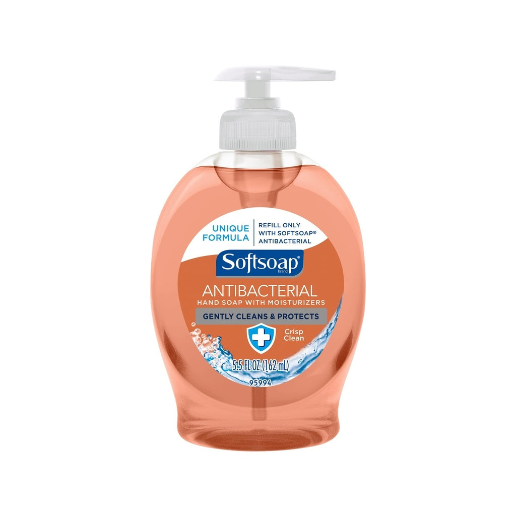 Softsoap 126913 Antibacterial Liquid Hand Soap, Crisp Clean, 5.5 oz