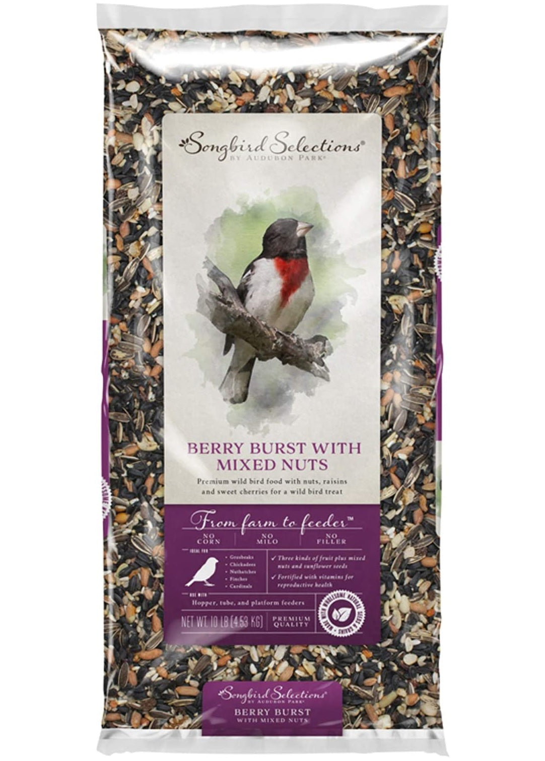 Songbird Selections 13636 Berry Burst Wild Bird Seed, 10 Lbs