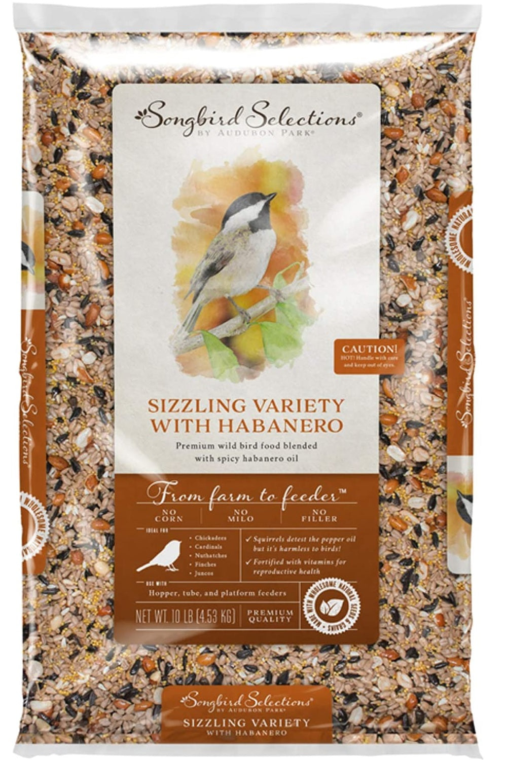 Songbird Selections 13637 Sizzling Variety With Habanero Wild Bird Food, 10 Lbs