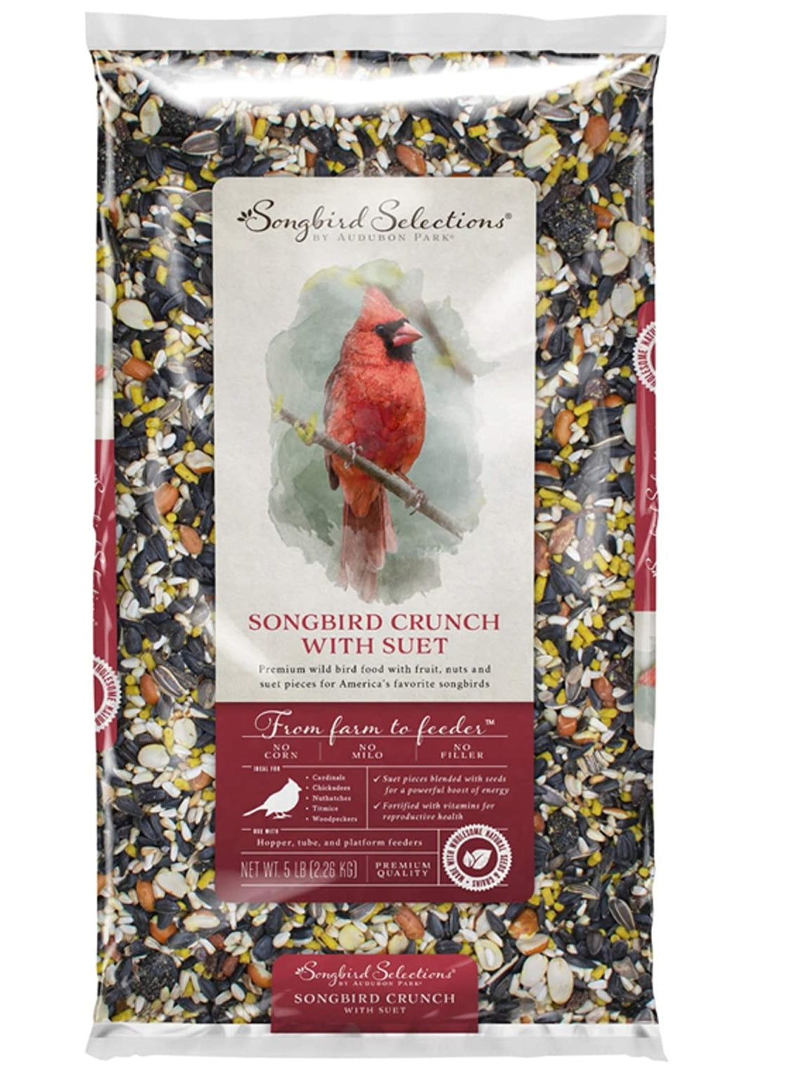 Songbird Selections 13625 Songbird Crunch Wild Bird Food, 5 Lbs