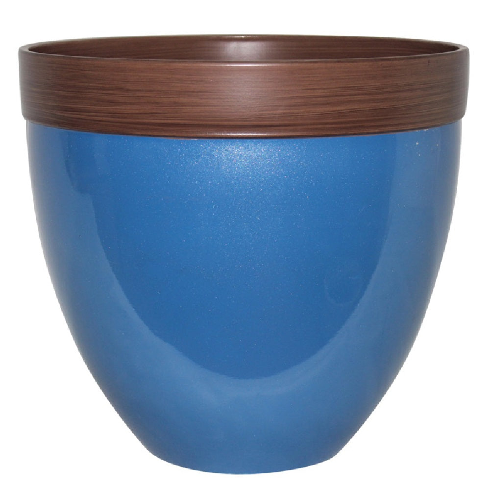 Southern Patio HDR-046875 Devyn Garden Planter, Sailor Blue, 14.5 Inch