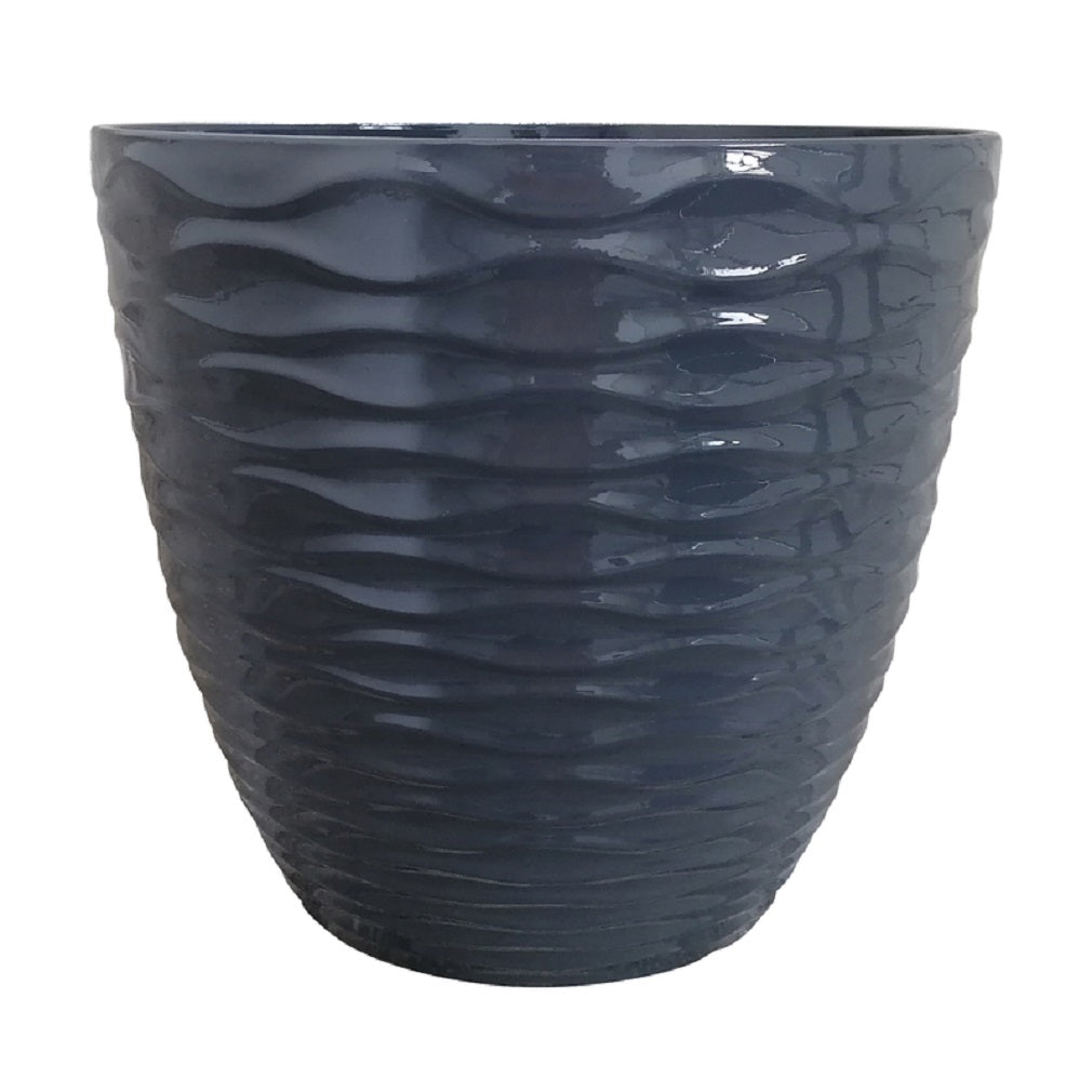 Southern Patio HDR-080718 Patio Planter, Resin, Bright Gray