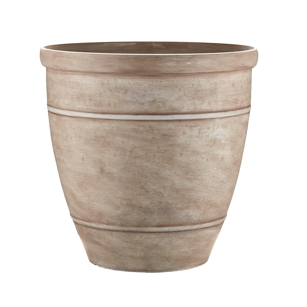 Southern Patio RUB-091530 Wright Planter, Rubber, White