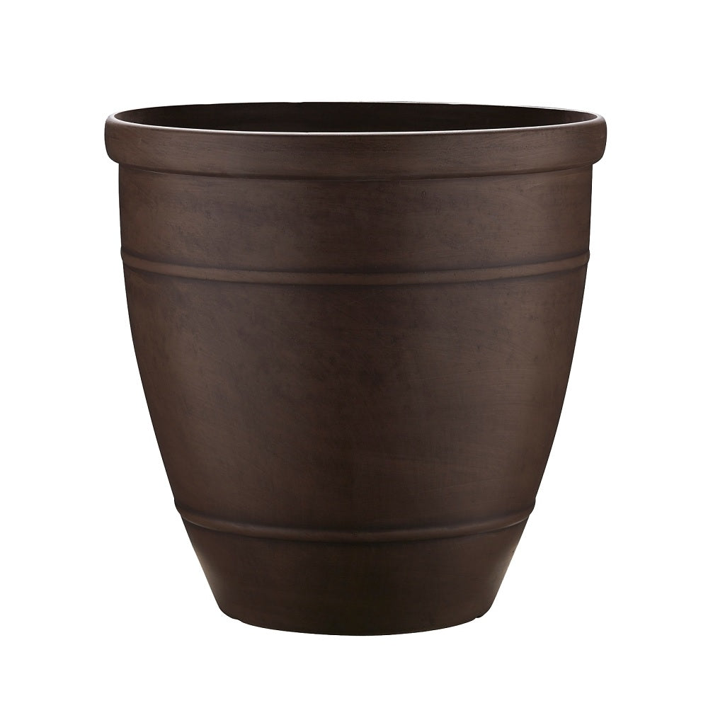 Southern Patio RUB-091547 Wright Planter, Rubber, Brown