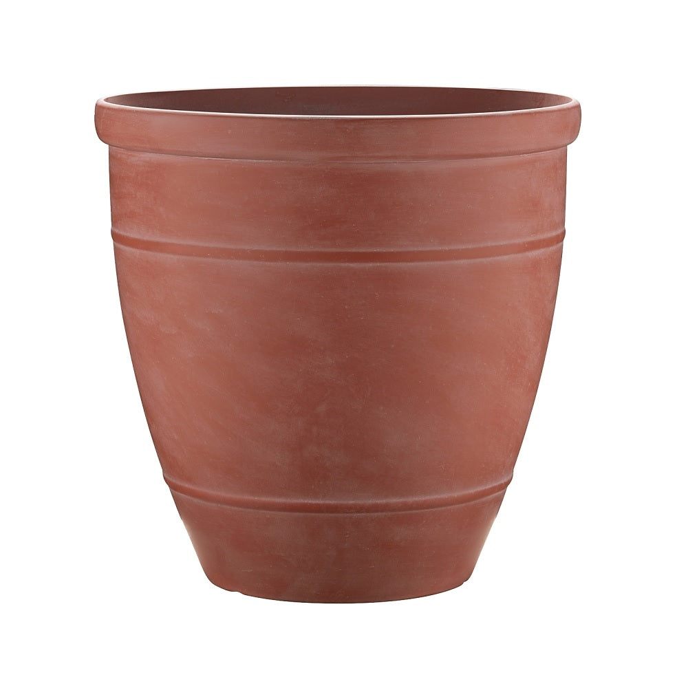 Southern Patio RUB-094203 Wright Planter, Rubber, Terra Cotta