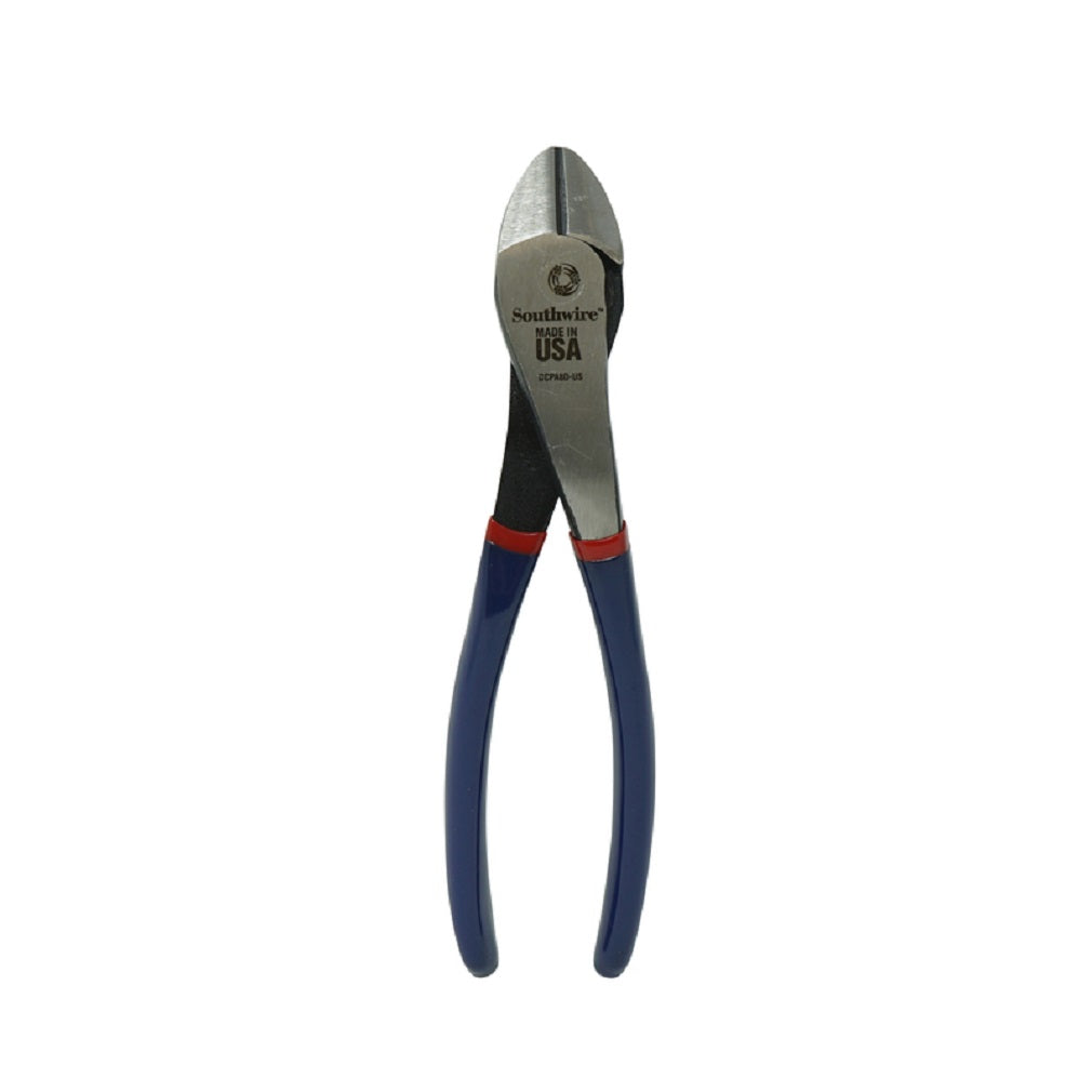 Southwire 64807540 High-Leverage Angled Head Diagonal Pliers, Blue