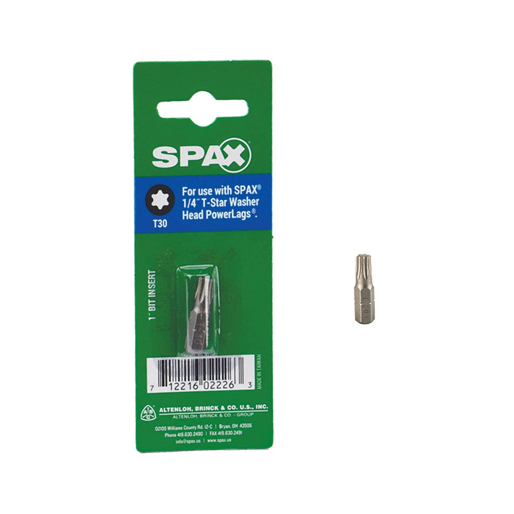 Spax 5000002016309 Power Lags Torx Driver Bit, Steel