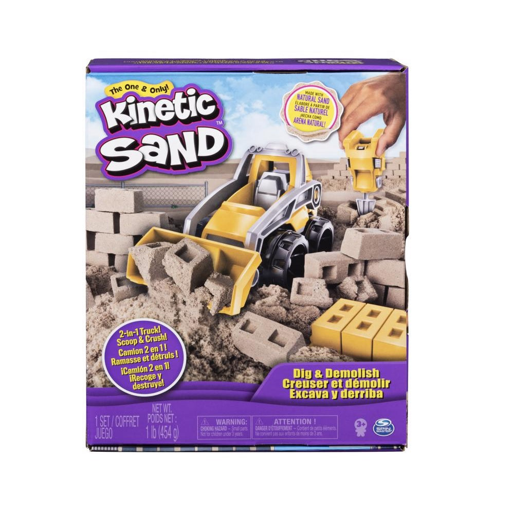 Spin Master 6044178 Dig and Demolish Truck Playset Kinetic Sand, Plastic