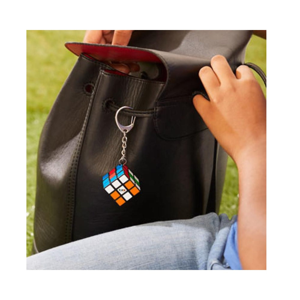 Spin Master 6064000 Rubik's Cube Puzzle Keychain, Multicolored